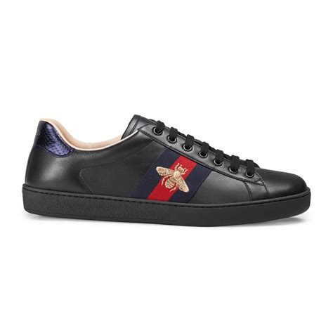 gucci ace clean sneakers black|Gucci ace black men's.